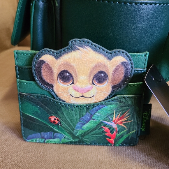 Loungefly Disney The Lion King Tropical Trio Backpack, Cardholder & Keychains main image 7